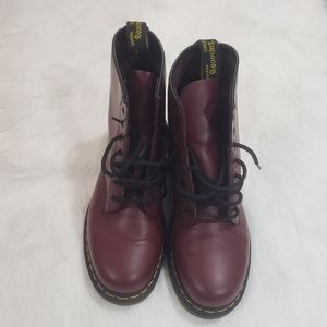 Cherry Red Dr. Martens Men Boots Size 9